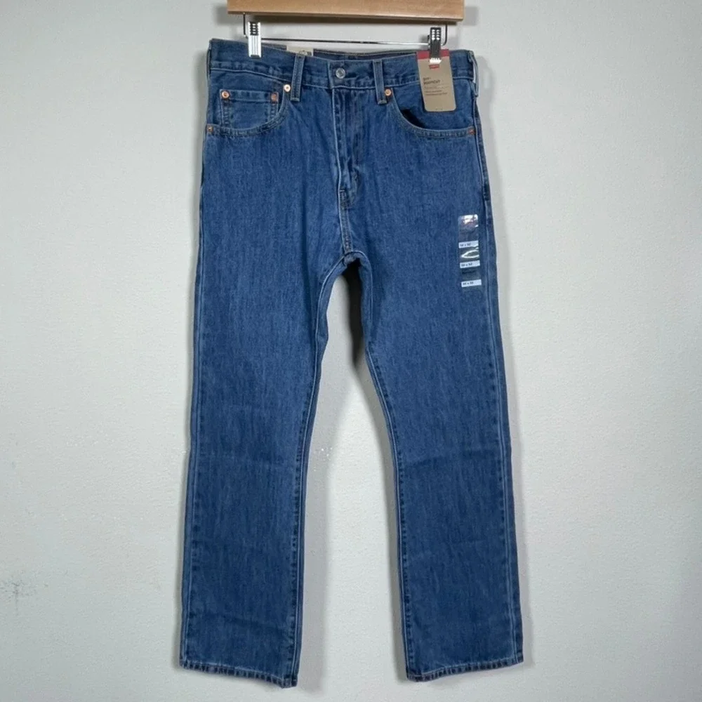 Levi's 517 Bootcut Jeans Mens 32x32 Blue Cotton Denim Medium Wash Western Cowboy